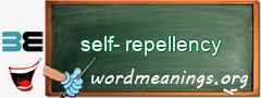 WordMeaning blackboard for self-repellency